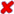 small x red icon